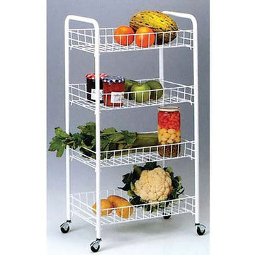 Carrito multiusos 4 estantes 41 x 26 x 79 cm Rayen